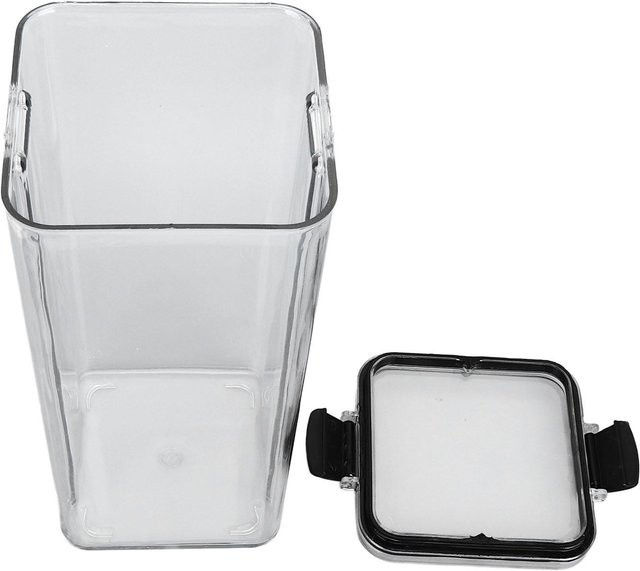 CosyHome Aufbewahrungsbox für die Küche, transparent und weiß, lebensmittelecht, BPA-frei, Vorratsbehälter aus Kunststoff mit Clip-Verschluss - Bild 1