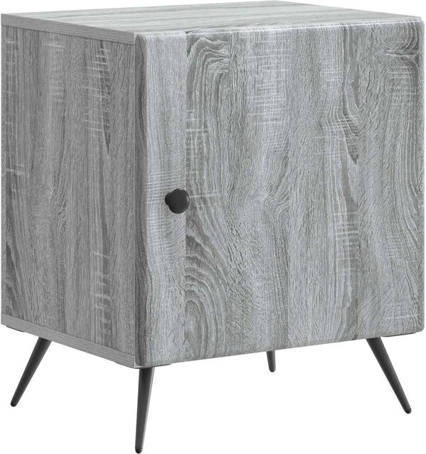 vidaXL Nachttisch in Grau Sonoma, moderner Beistelltisch aus Holzwerkstoff, B/T/H: 43 x 34,5 x 50 cm - Bild 1