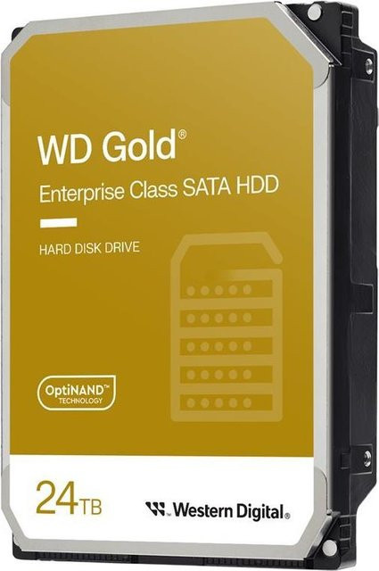 Western Digital Gold WD242KRYZ Enterprise Festplatte, 24TB, SATA 6Gb/s, 3,5 Zoll, 7200 rpm, 512MB Puffer - Bild 1
