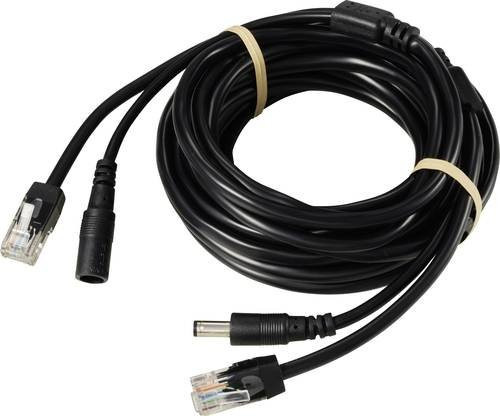 Sygonix Kamerakabel SY-6441786 Ethernet LAN RJ45 Schwarz - Bild 1