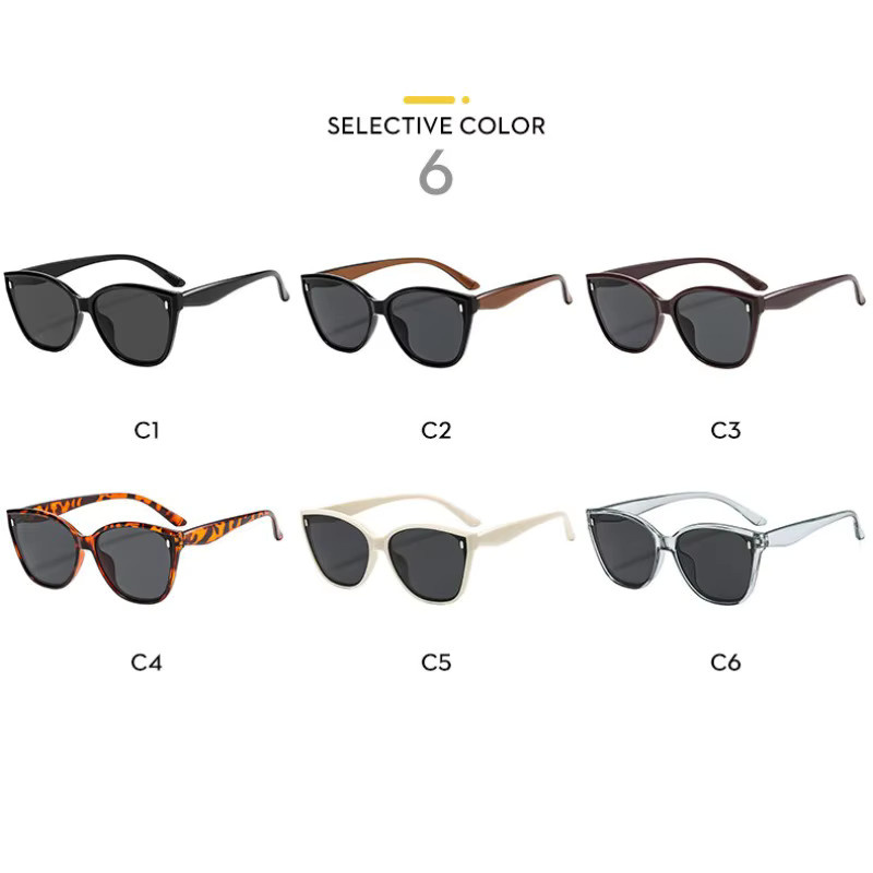 Samjune Sonnenbrille, quadratisch, Vollrand, Kunststoff, schwarz, Unisex - Bild 4