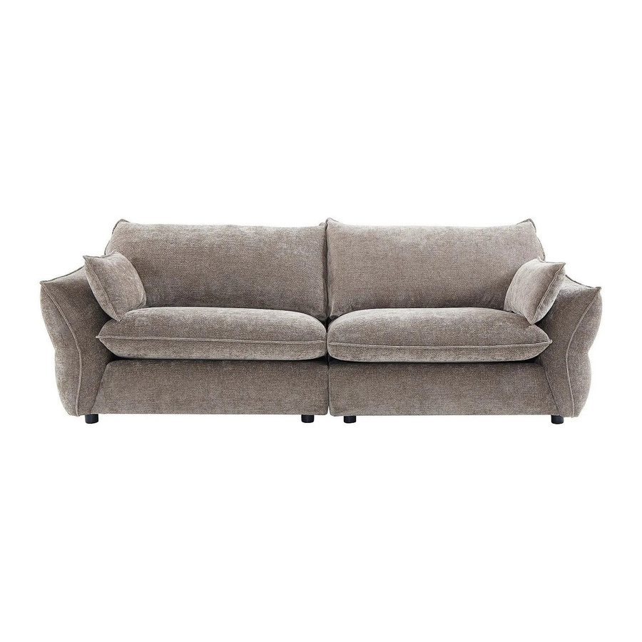 Zomilo Sofa in Taupe mit Chenille-Stoff, Breite: 246 cm - Bild 2