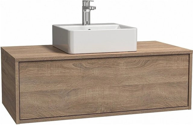 Vente-unique Einzelwaschtisch Teana in Beige, Breite: 94 cm - Bild 1