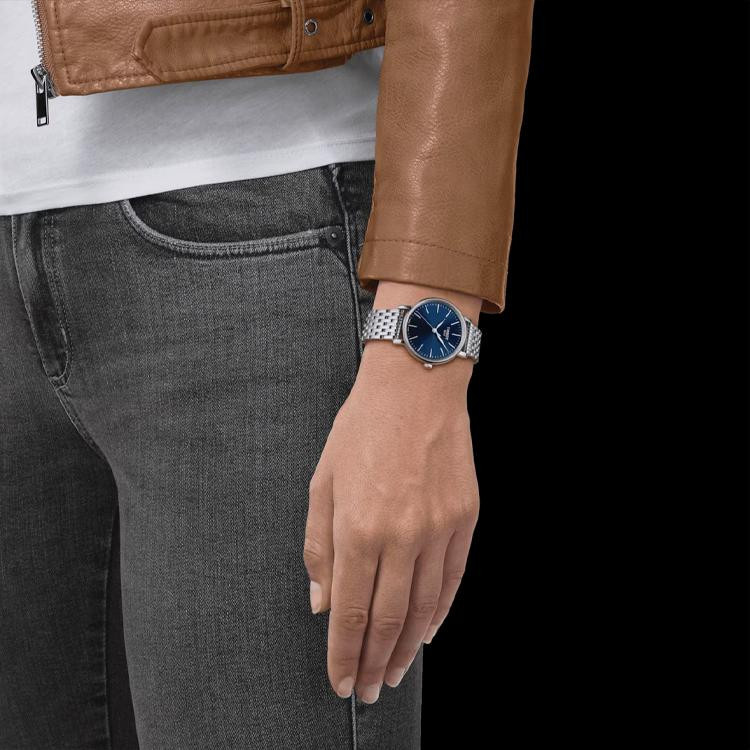 Tissot Armbanduhr, Quarz, Edelstahlgehäuse, 34 mm, Blau, Damen - Bild 5