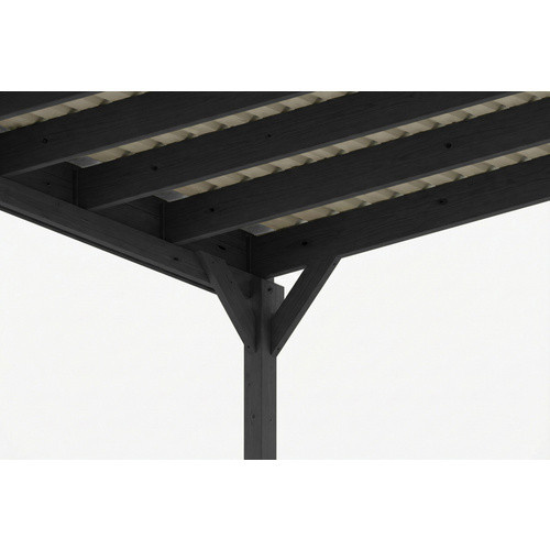 SKANHOLZ Carport Friesland mit Einfahrtsbogen aus Fichte in Anthrazit und Schwarz, B/T: 546 x 555 cm - Bild 3