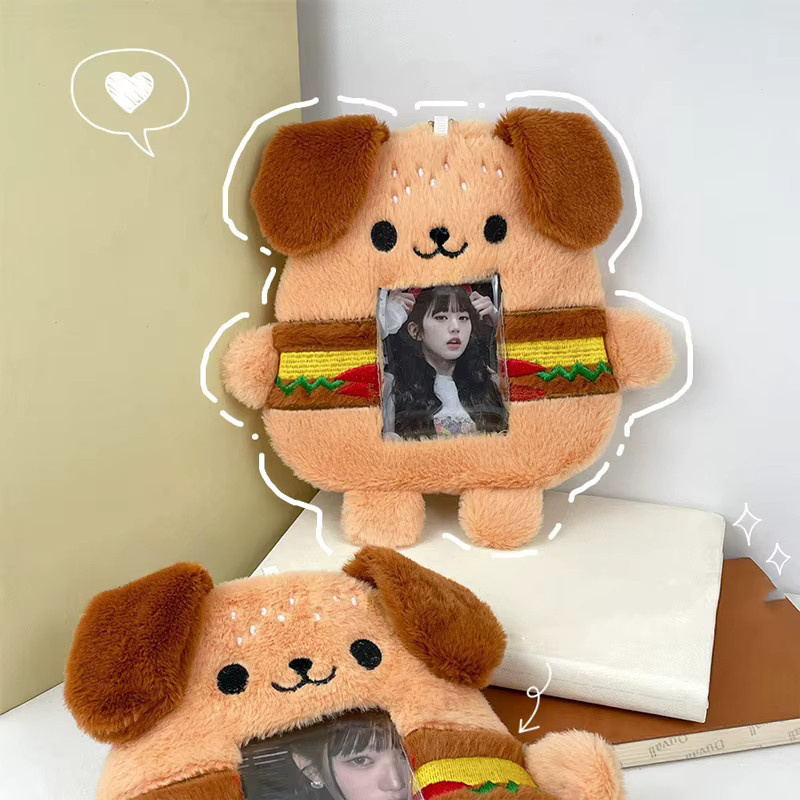 Burger Puppy Kartenhülle transparent und mehrfarbig als Aufbewahrung für Ausweise und Visitenkarten - Bild 4