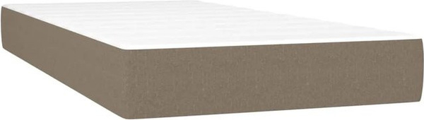 vidaXL Hybrid-Taschenfederkernmatratze in Taupe, B/T/H: 90 x 200 x 20 cm