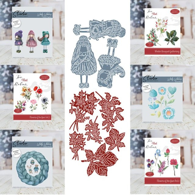 Blumenfaser-Stanzset mit Blumen-Stanzformen für DIY-Grußkarten, Sammelalben und Dekorationen - Bild 1
