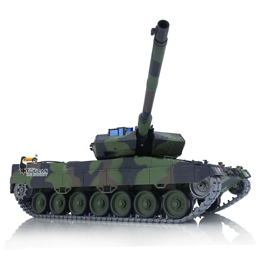 HENG LONG Leopard 2A6 RC Panzer, 1:16 Maßstab, Metall-Version, Grün - Bild 2