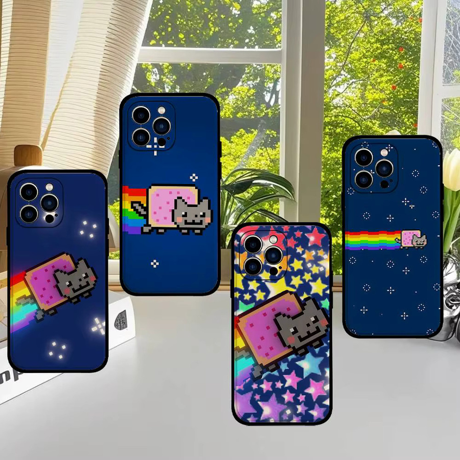 Mesuca Kawaii Katzen Handyhülle für iPhone 11 bis iPhone 17 Pro Max - Bild 4