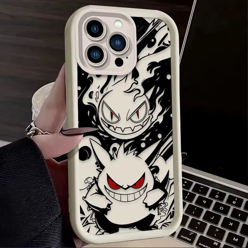 Bandai Gengar Pokémon Handyhülle aus weichem TPU für iPhone 17 16 15 14 13 12 11 Pro Max Mini XR XS Plus in Multicolour - Bild 2