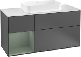 V&B Waschtischunterschrank Finion in Anthrazit, Breite: 120 cm, Tiefe: 50,1 cm, Höhe: 50,1 cm - Bild 1