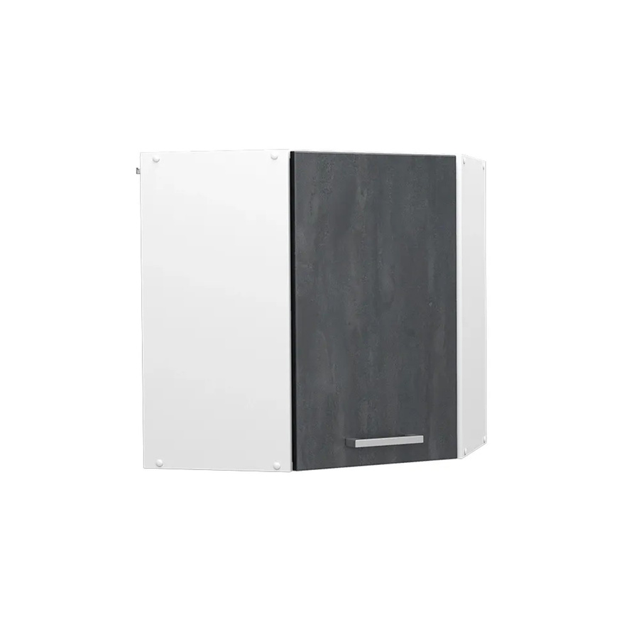 Vicco Eckhängeschrank R-Line Küchen-Eckschrank Schwarz Beton Weiß B: 57 cm, H: 60 cm, T: 34,1 cm - Bild 2
