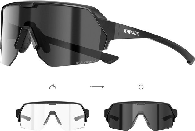 KAPVOE Sportsonnenbrille, Photochrom, Unisex, Vollrand - Bild 1
