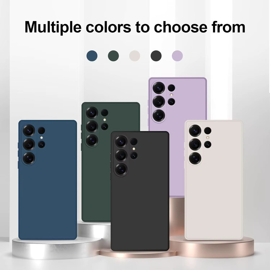 Stoßfeste Flüssigsilikon-Handyhülle für Samsung Galaxy S25 Ultra, S25FE, S25, S24 Ultra und S24 in Purple - Bild 2