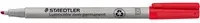 STAEDTLER Lumocolor non-permanent 312 Folienstift mit Keilspitze in Rot und Grau - Bild 1
