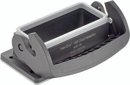 Harting Anbaugehäuse ohne Halterahmen aus Kunststoff in Schwarz und Grau - Bild 1