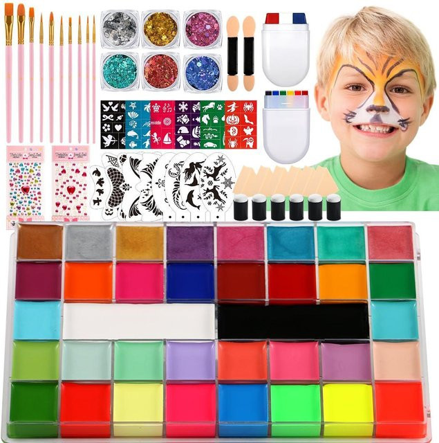 GlowEssence Körpermalfarben-Set, 42 Farben, Unisex - Bild 1