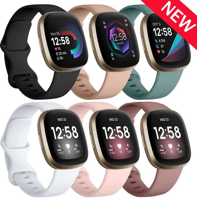 Uhrenarmband Silikon, Sport, Unisex, für Fitbit Versa 3 und Sense - Bild 1