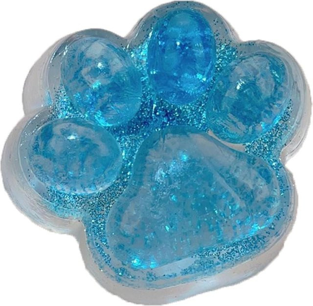 Zealous Sole Quetsch-Katzenpfoten-Spielzeug, Fidget-Spielzeug, blau - Bild 1