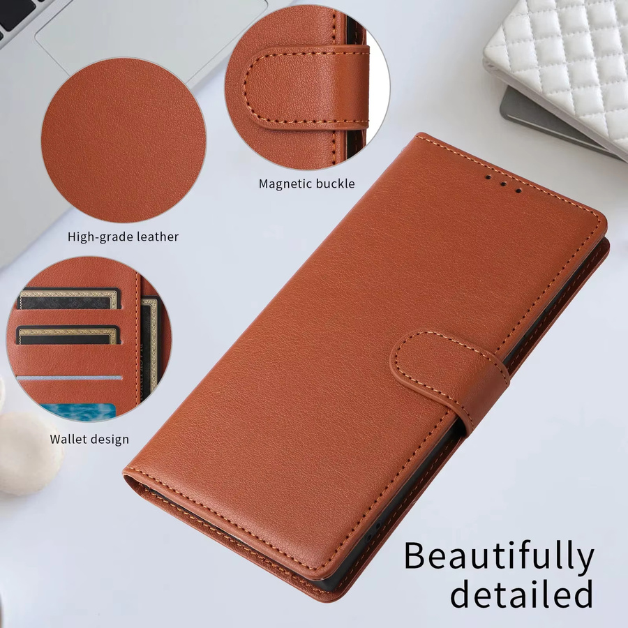 Leder-Schutzhülle Wallet Funda für Samsung Galaxy S23 S24 S25 Ultra Plus Edge A06 A16 A26 A36 A56 A05S A15 A25 A35 A55 5G in Schwarz oder Braun - Bild 6