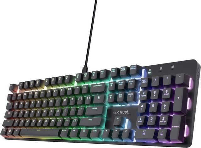 Trust Gaming Mechanische Tastatur GXT 871 Zora RGB Schwarz US-Layout - Bild 1