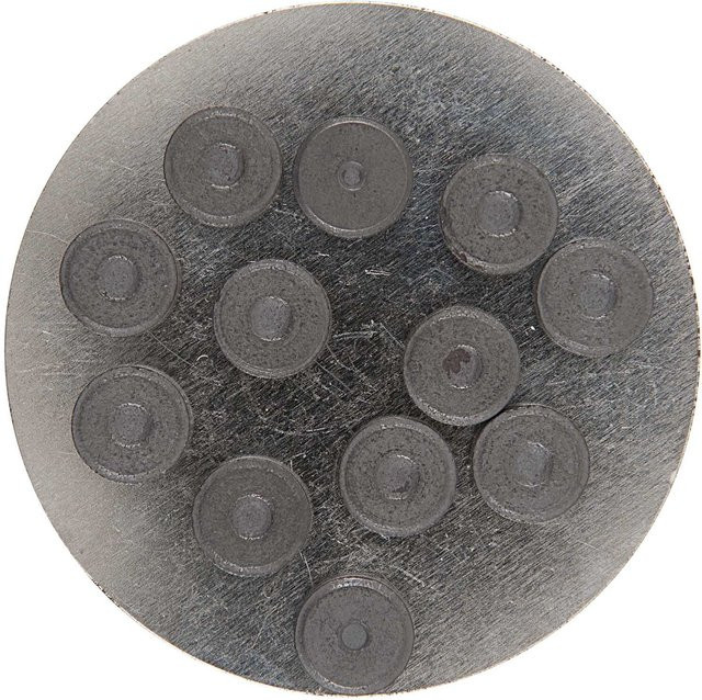 Rico Design Magnete Grau, 12 Stück, Durchmesser: 12 mm - Bild 1