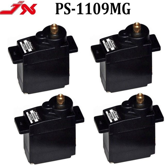 JX PS-1109MG Analog Servo Motor, Metall Getriebe, 4-teiliges Set - Bild 1