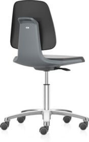 Bimos Arbeitsstuhl Labsit mit Rollen und Supertec Sitzschale in Anthrazit, Sitzhöhe: 45-65 cm - Bild 1