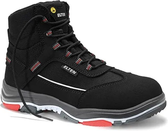 Elten Sicherheitsschnürstiefel Matthew TPU Mid ESD S3 in Schwarz Gr. 43 - Bild 1