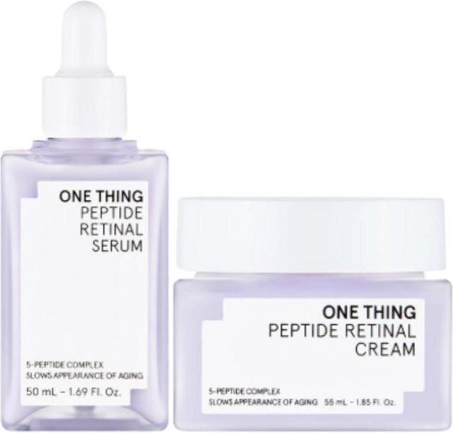 ONE THING Peptid Retinal Hautpflege-Set, Serum und Creme, Unisex - Bild 1