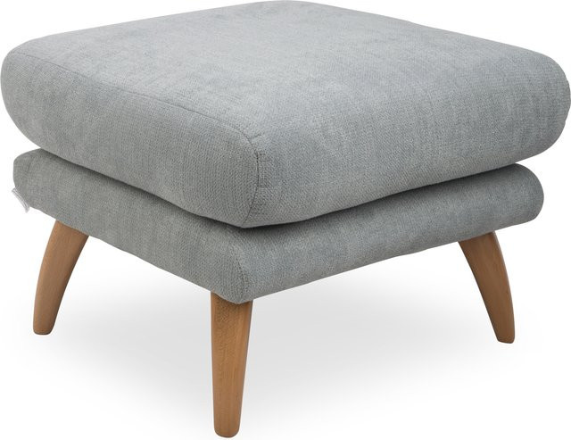 Hocker GREYS in Grau aus Stoff mit Cube-Design, B/T/H: 43 x 43 x 60 cm - Bild 1