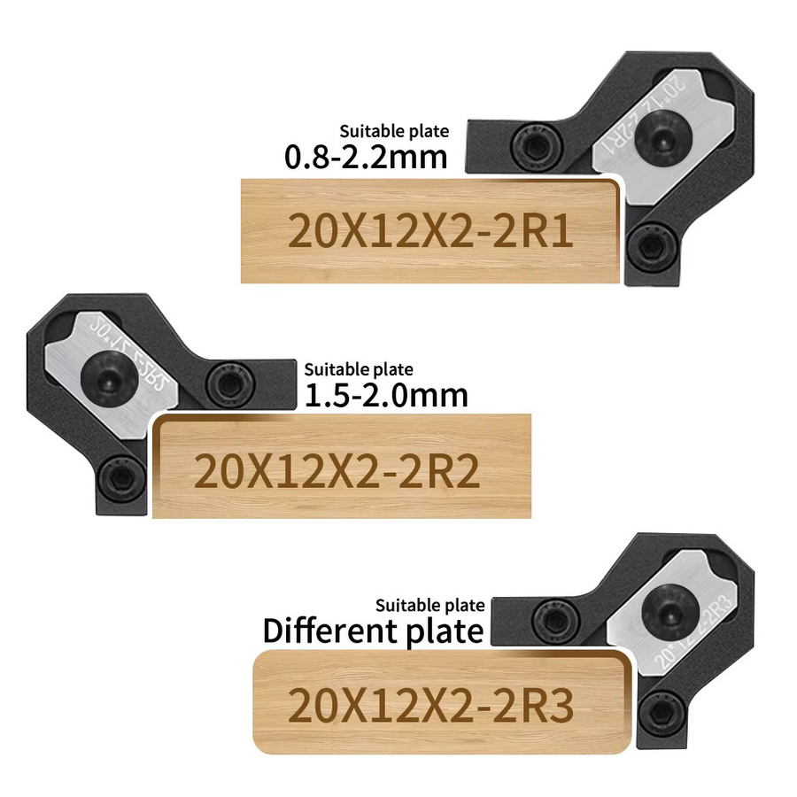 Holzbearbeitungs-Furnierkantenfräser in Schwarz als manuelles Kantenbearbeitungswerkzeug zum Entgraten und Abschrägen von Holz - Bild 5
