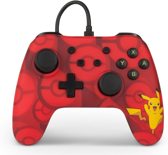 PowerA Pokémon Wired Controller für Nintendo Switch in Gelb mit Pikachu Design und USB-A Anschluss - Bild 1