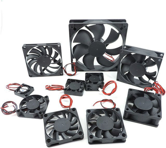 Gakaki Bürstenloser Gehäuselüfter für PC und 3D-Druck, 2-Pin, Schwarz - Bild 1