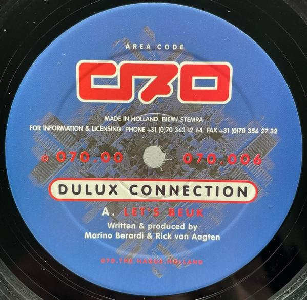 Dulux Connection Let's Beuk 12-Zoll Vinyl LP Dance & Electronica rot - Bild 1