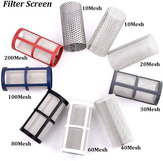 SgooHan Edelstahl Siebfilter für Gartenbewässerung und Küche, 10-200 Mesh, Silber - Bild 1