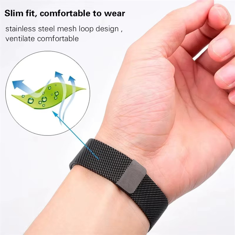 jansin Uhrenarmband Edelstahl, Silber, Unisex - Bild 2