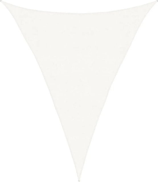 vidaXL Sonnensegel aus HDPE in Weiß, Dreieckig, B/T/H: 3 x 4 x 4 m - Bild 1