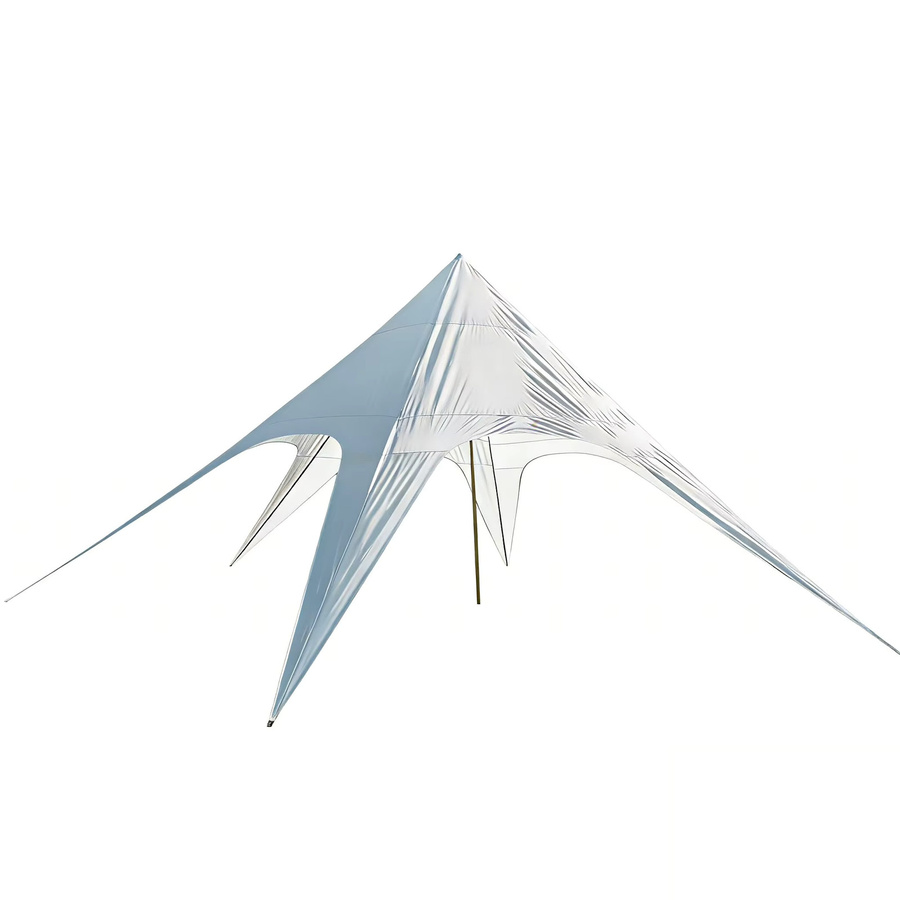 YTYIN Event-Zelt mit Einzelspitze in Weiß, wetterfestes Stretch-Zelt als robuster Sonnenschutz für Hochzeiten und Outdoor-Festivals - Bild 4