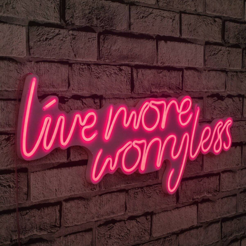 Opviq LED-Wandleuchte in Rosa, modernes Design aus PVC, B/H/T: 67 x 36 x 2 cm - Bild 2