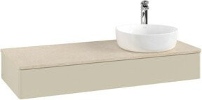 V&B Waschtischunterschrank Antao mit Beleuchtung, Grau lackiert, B/T/H: 120 x 50 x 19 cm - Bild 1