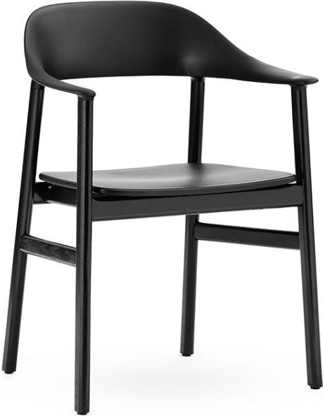 Normann Copenhagen Herit Armlehnstuhl in Schwarz mit mattem Kunststoff und Schaumstoff - Bild 1