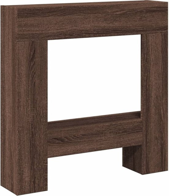 Kaminverkleidung Yiwydaa in Braun-Eichen-Optik, B/T/H: 81 x 18 x 82 cm - Bild 1
