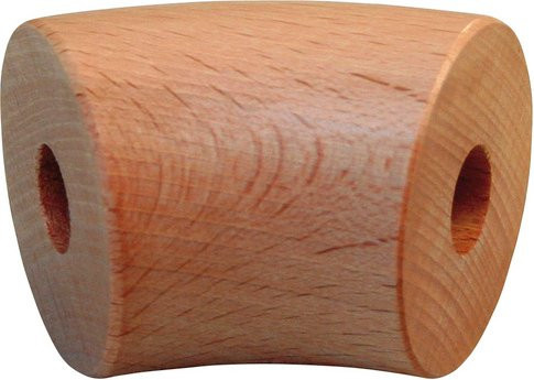 ALPERTEC Handlaufbogen aus Kunststoff in Buche-Optik, Farbe: Braun, Breite: 4,24 cm, Länge: 17 cm - Bild 1
