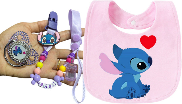Disney Baby-Lätzchen mit Cartoon-Print für Neugeborene 0-12 Monate, Multicolour, Textil - Bild 1