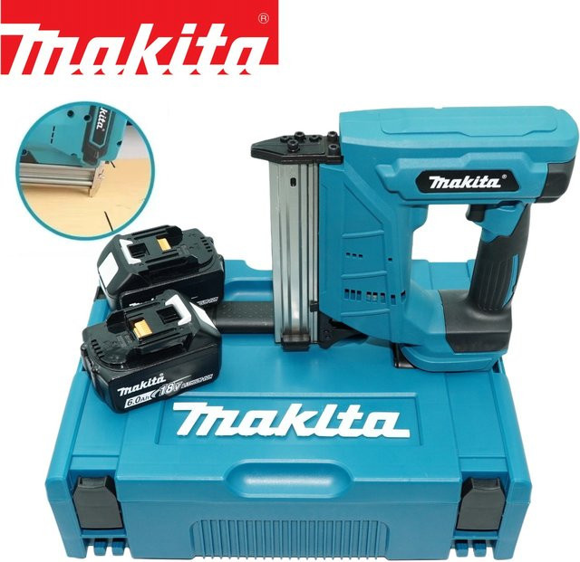 Makita DFN350 Akku-Dünnlöt-Nagler für 15-30mm Nägel mit 18V 6Ah Akku - Bild 1