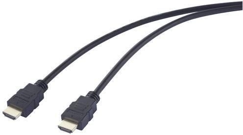 SpeaKa Professional HDMI-Kabel 4K UHD in Schwarz, Länge: 1,00 m - Bild 1