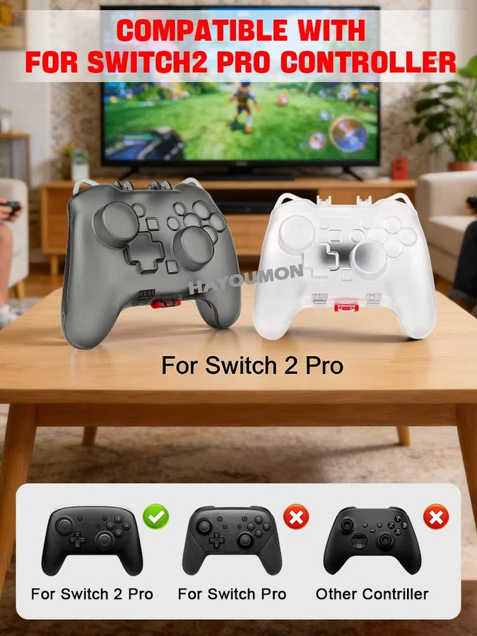 Transparente Schutzhülle für Nintendo Switch Pro Controller als Kratz- und Stoßschutz Zubehör - Bild 6