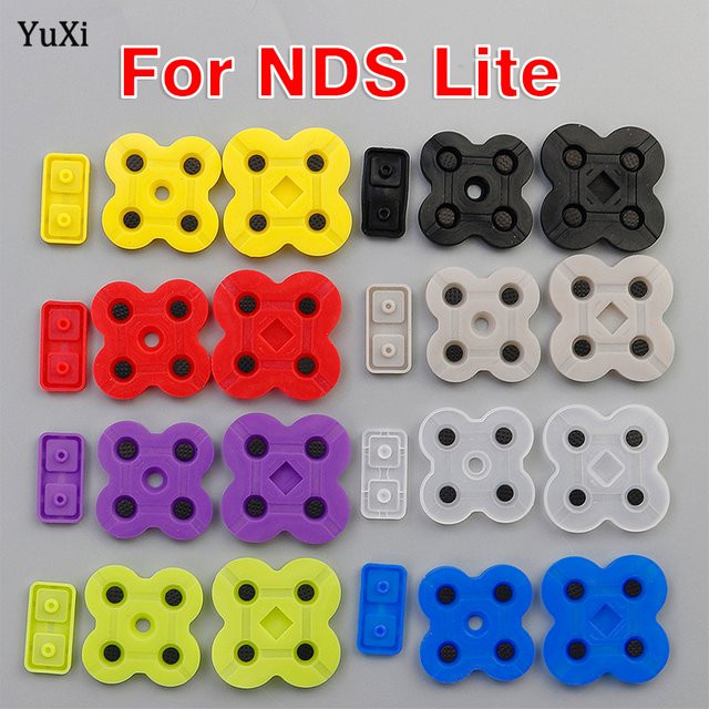 YuXi Silikon-Gummi-Leitpad Set für NDS Lite und NDSL als bunte Ersatzteile für das D-Pad-Tastenfeld - Bild 1